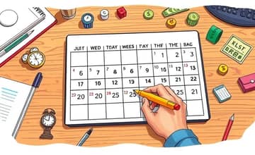 Elabora un calendario para tus pagos mensuales
