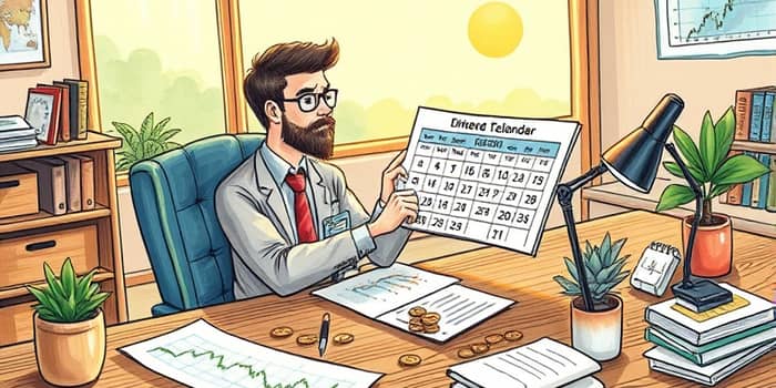 Revisa el calendario de dividendos para programar aportes